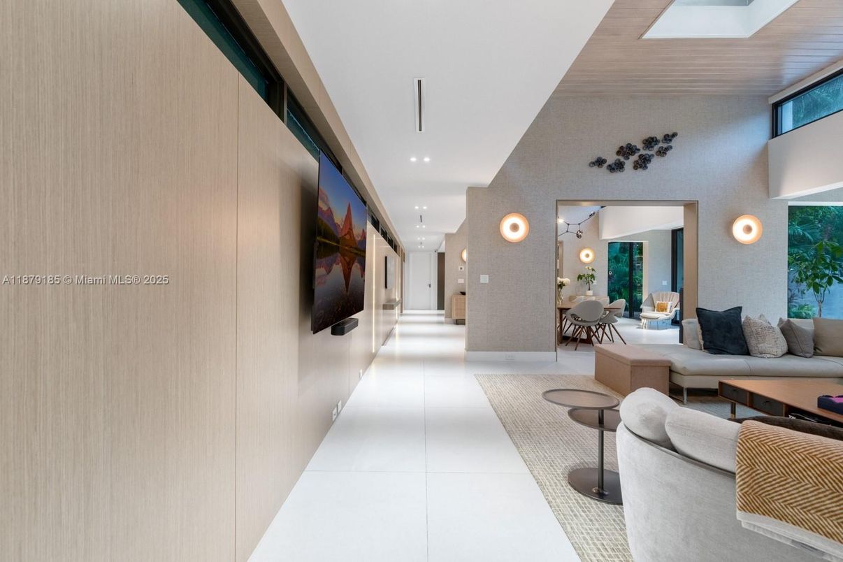 Interior, Living room, Recessed Lighting