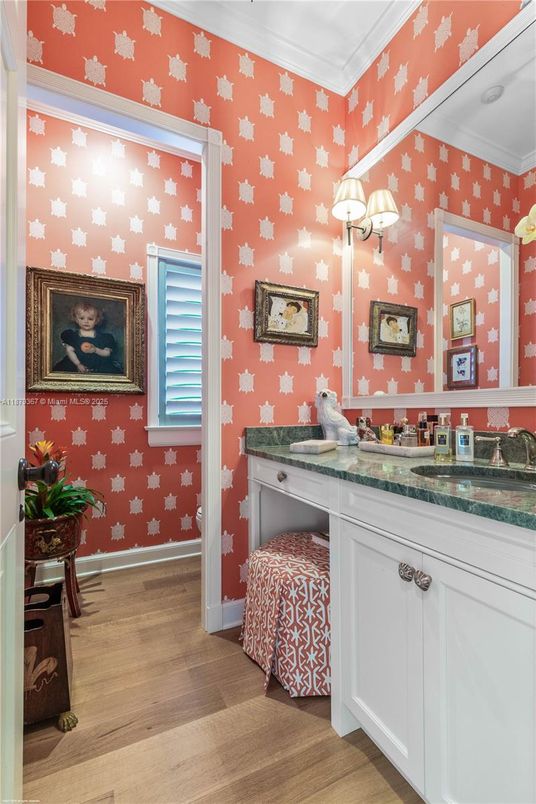 Bathroom, Interior, Wood Texture Flooring
