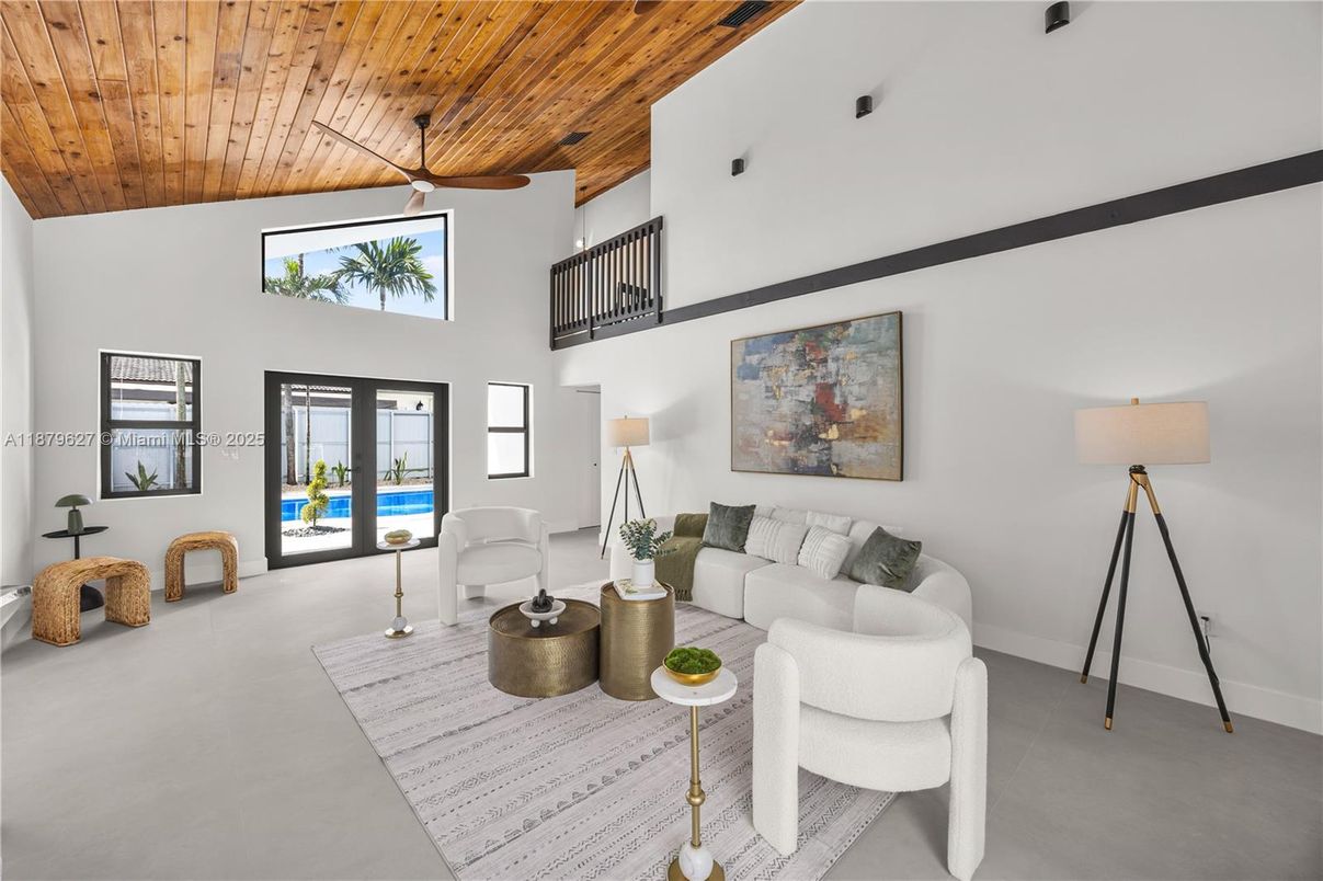 Interior, Living room, Wooden Ceilings