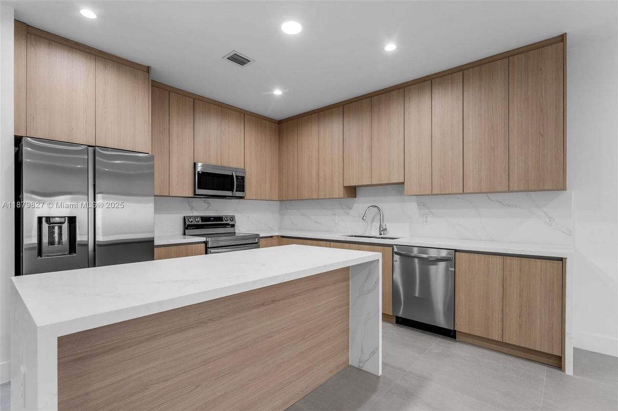 Interior, Kitchen, Recessed Lighting, Stainless Steel Appliances