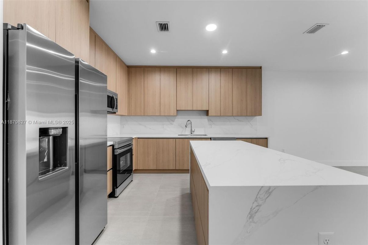 Interior, Kitchen, Recessed Lighting, Stainless Steel Appliances