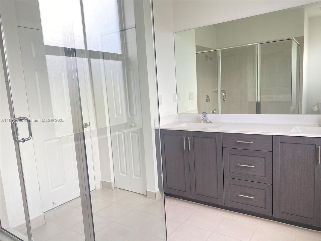 Bathroom, Dual Sink Vanities, Glass Shower, Interior