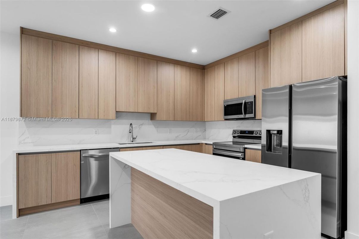 Interior, Kitchen, Recessed Lighting, Stainless Steel Appliances