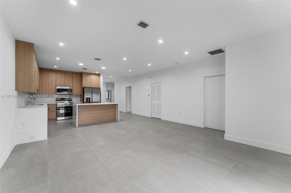 Interior, Kitchen, Recessed Lighting, Stainless Steel Appliances