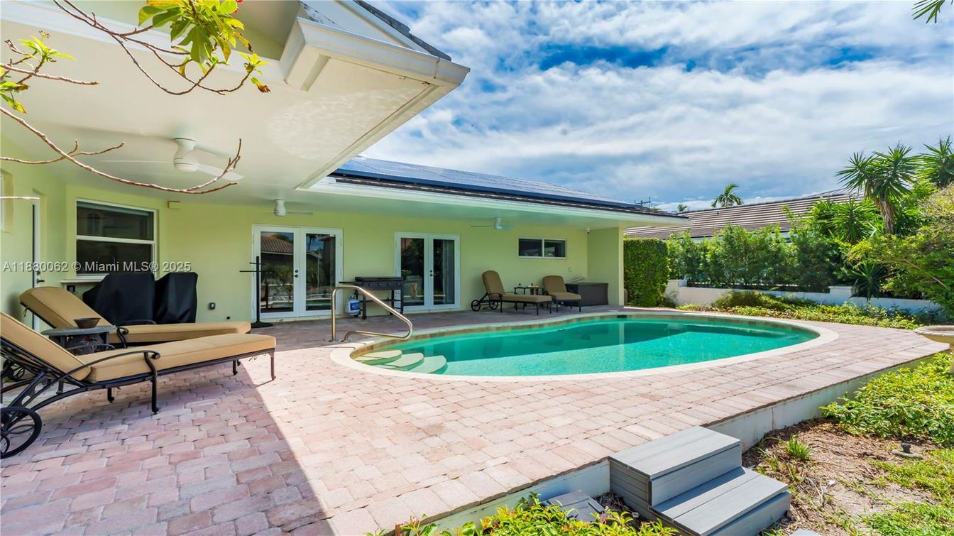 Exterior, Pool, Solar Panels