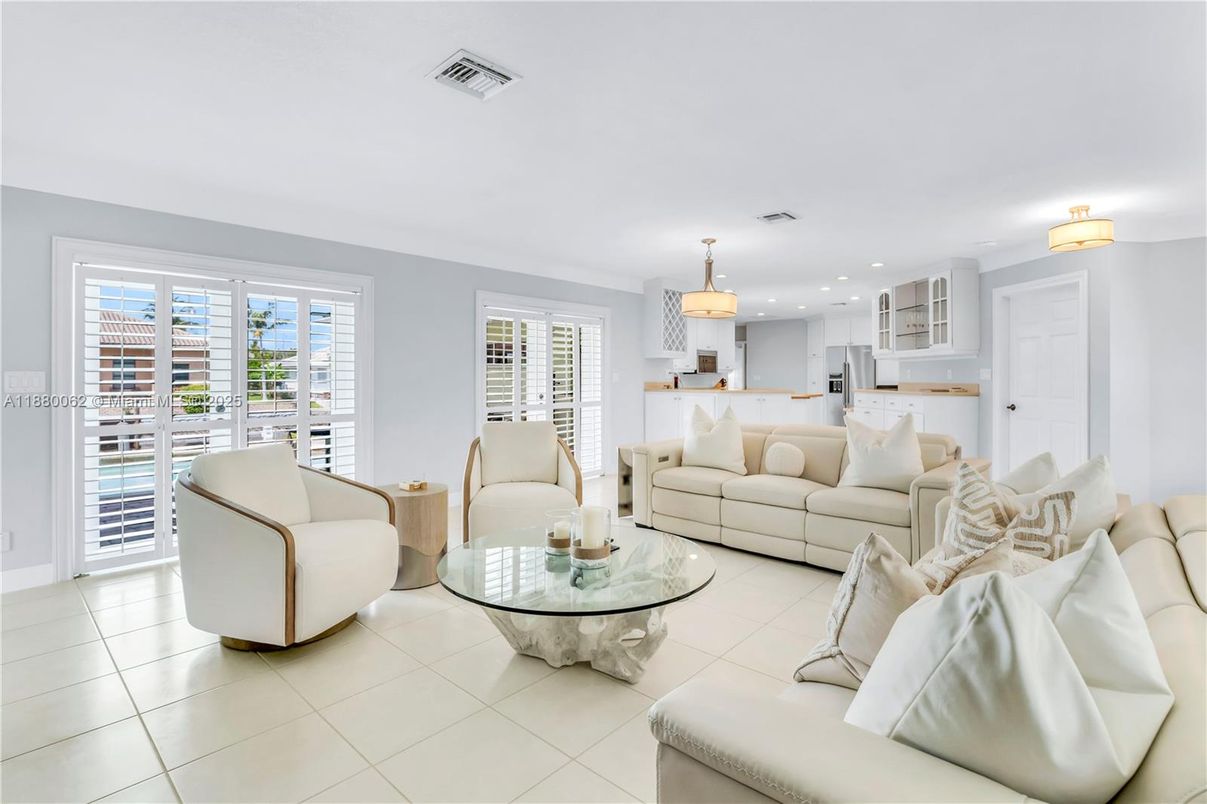 Interior, Kitchen, Living room, Recessed Lighting