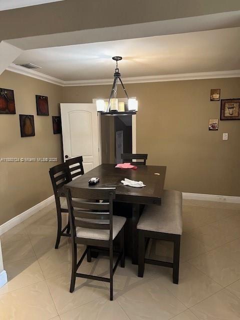 Dining room, Interior, Pendant Lights