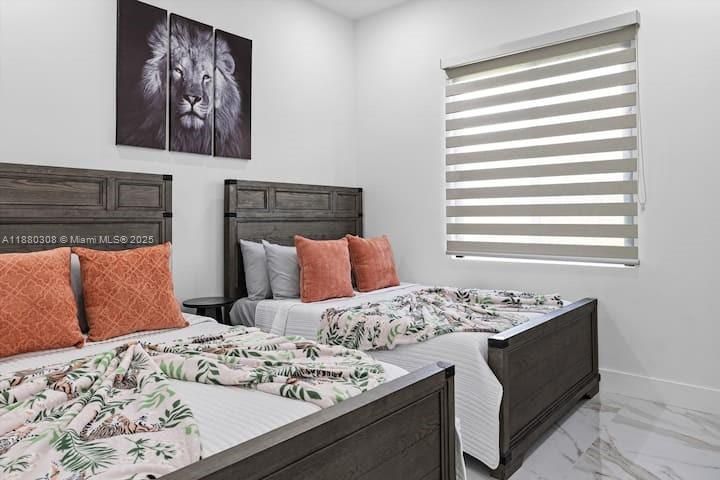 Bedroom, Interior, Marble, Recessed Lighting