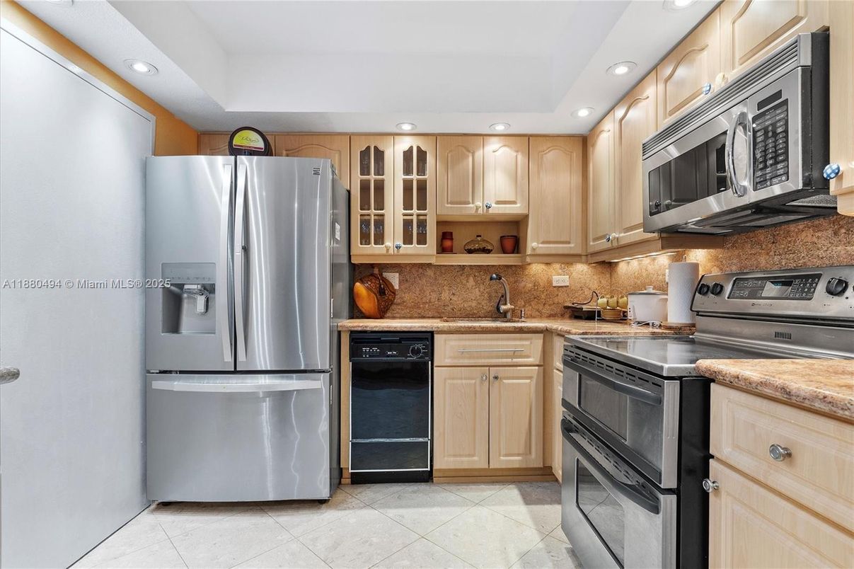 Interior, Kitchen, Recessed Lighting, Stainless Steel Appliances
