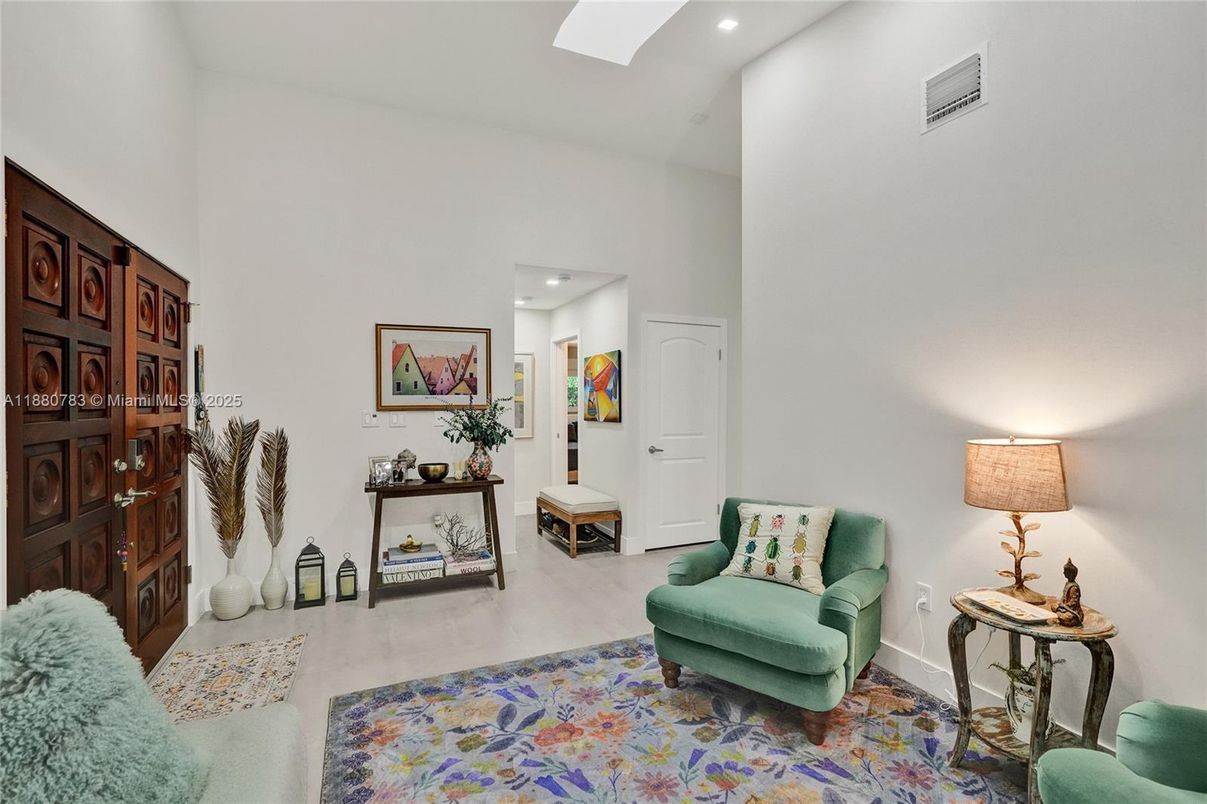 Interior, Living room, Recessed Lighting