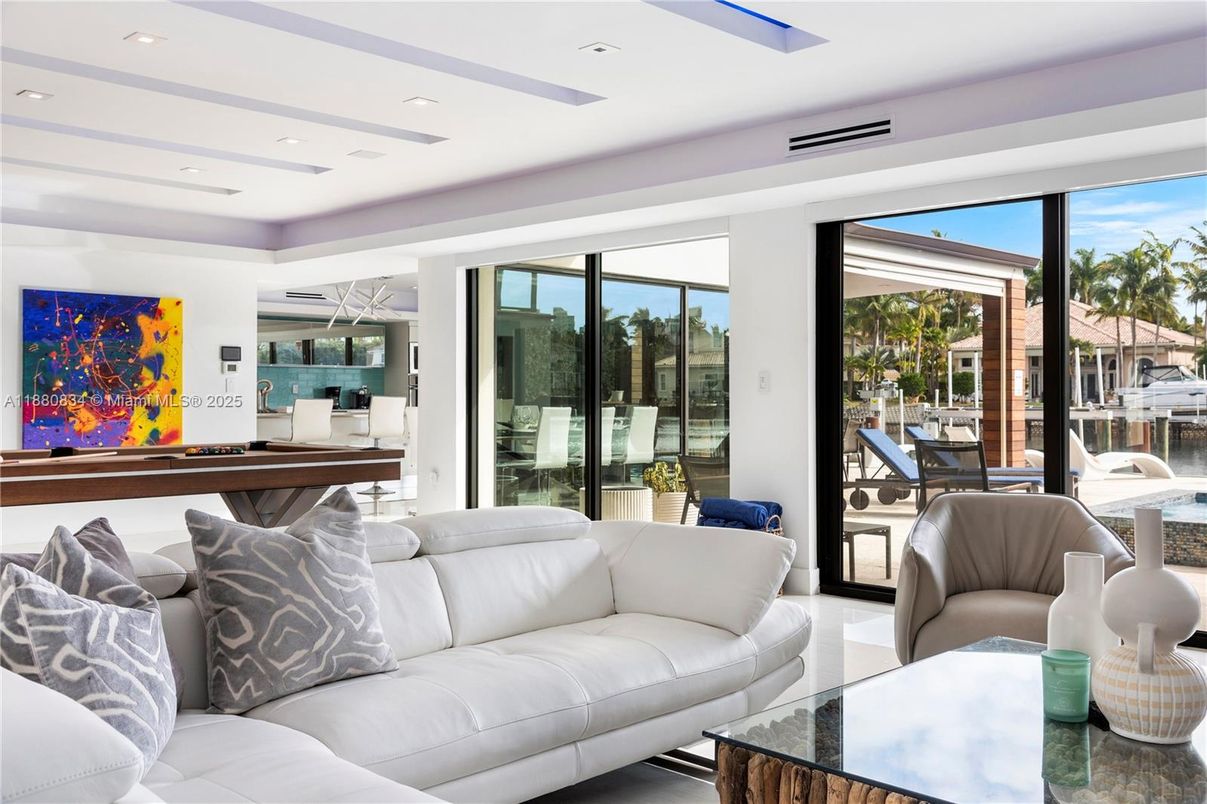 Interior, Living room, Recessed Lighting