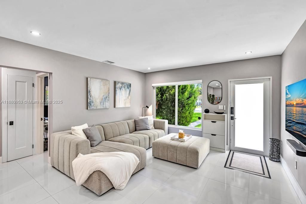 Interior, Living room, Recessed Lighting