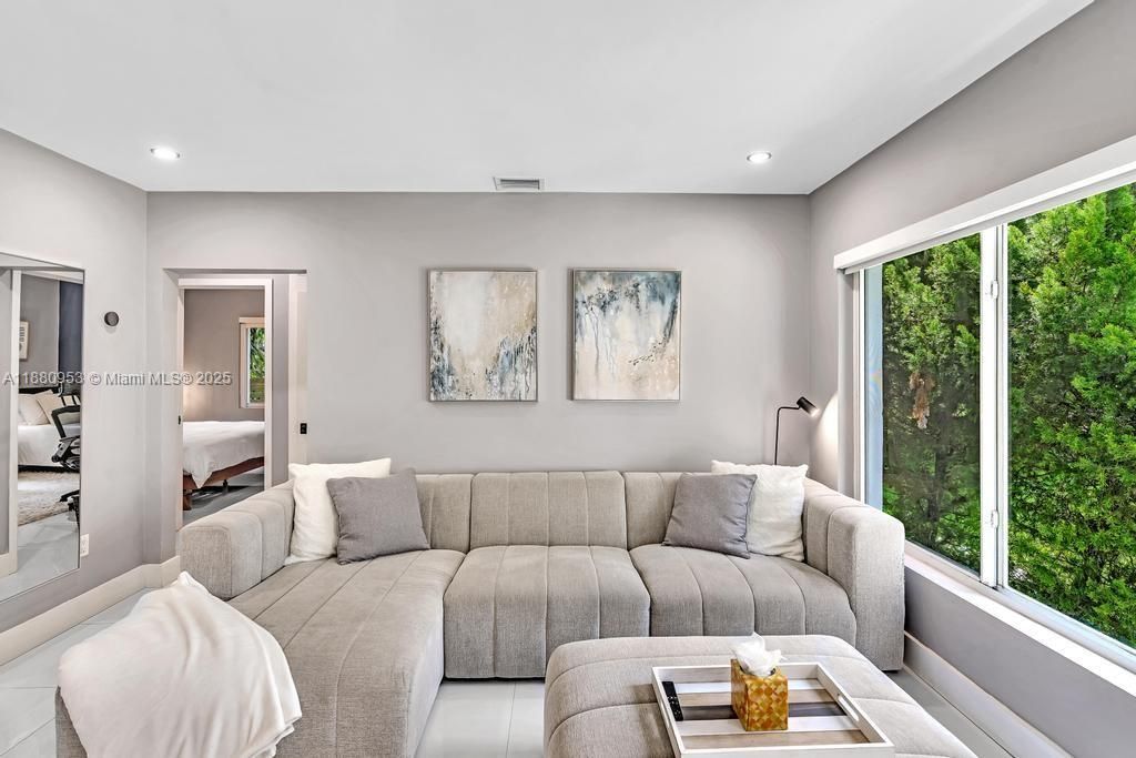 Interior, Living room, Recessed Lighting