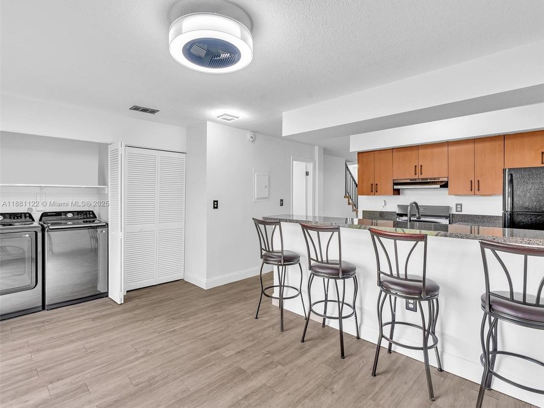 Interior, Kitchen, Wood Texture Flooring