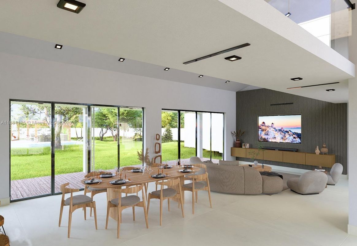 Dining room, Interior, Living room, Recessed Lighting
