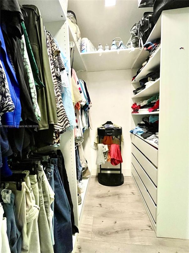 Interior, Walk-in Closets, Wood Texture Flooring
