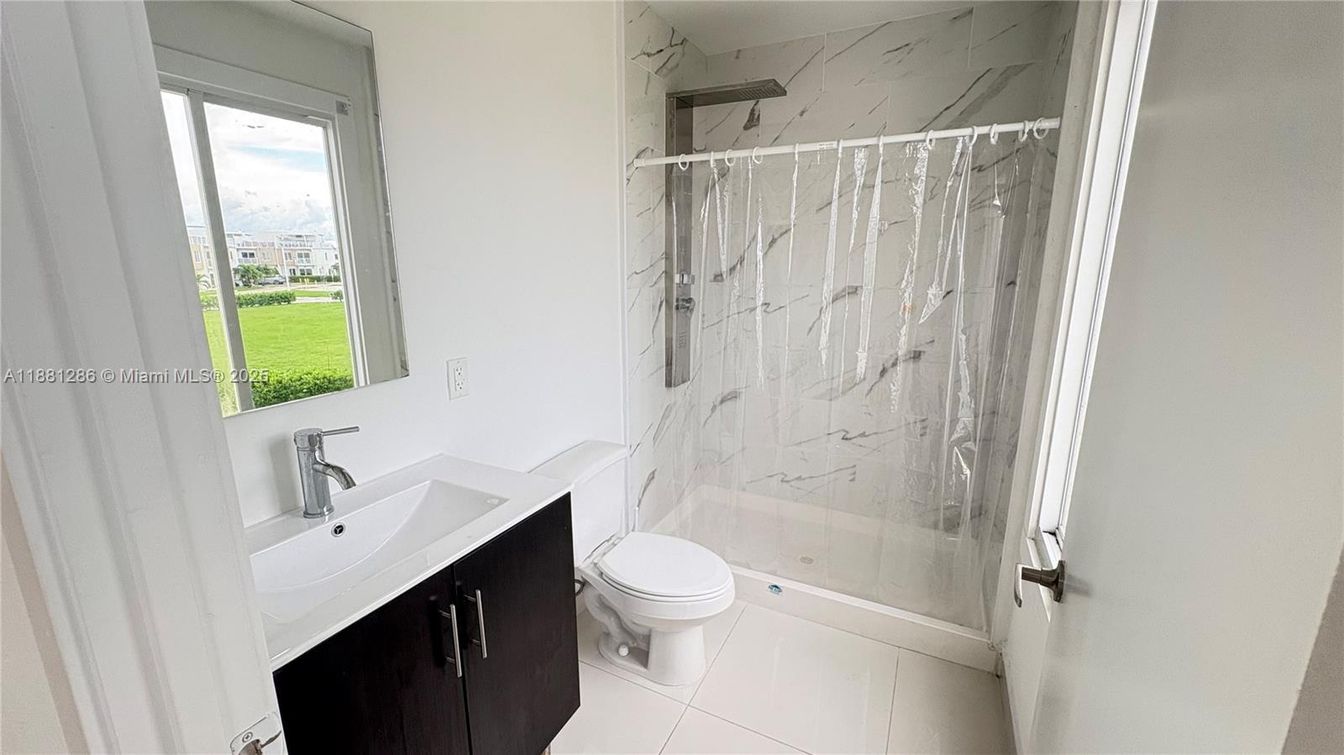 Bathroom, Glass Shower, Interior, Marble Walls