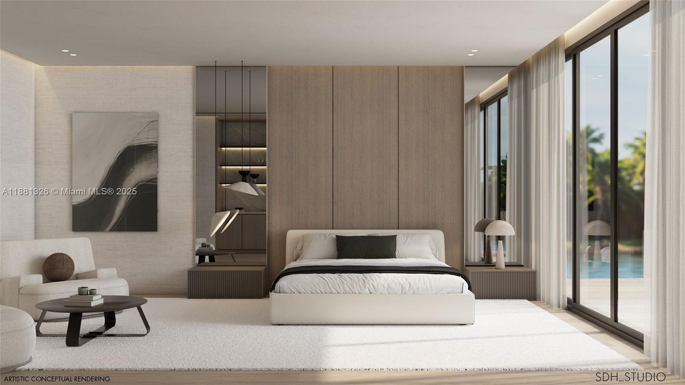 Bedroom, Interior, Recessed Lighting