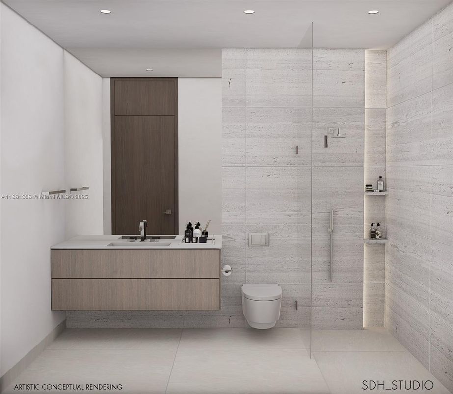 Bathroom, Dual Sink Vanities, Interior, Recessed Lighting