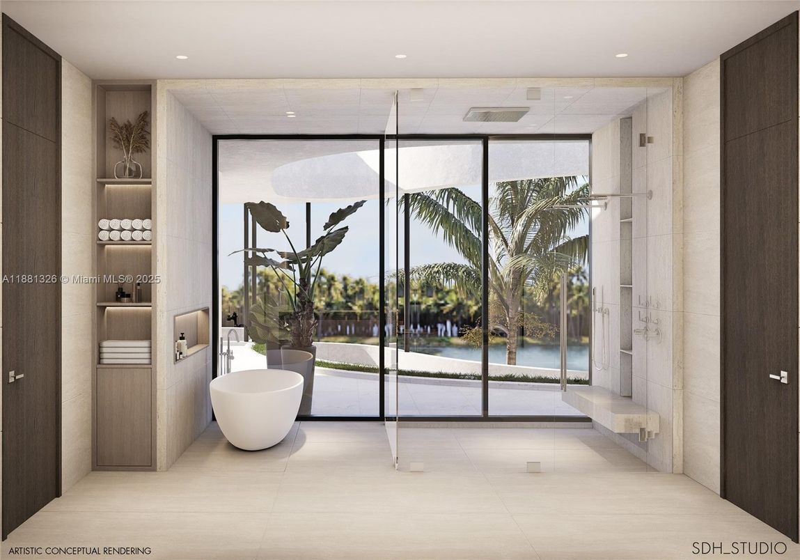Bathroom, Free Standing Baths, Interior, Recessed Lighting, Water