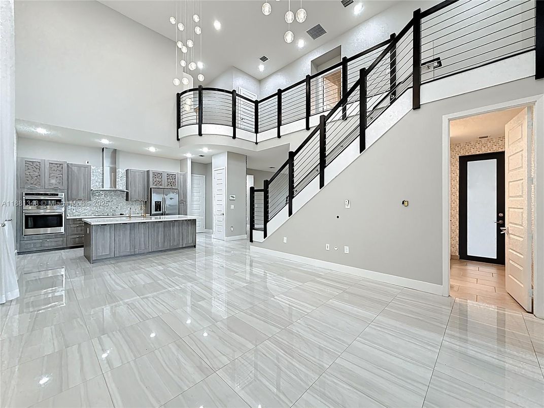 Interior, Kitchen, Pendant Lights, Recessed Lighting, Stainless Steel Appliances