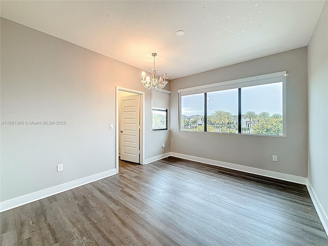 Chandelier, Empty room, Interior, Wood Texture Flooring