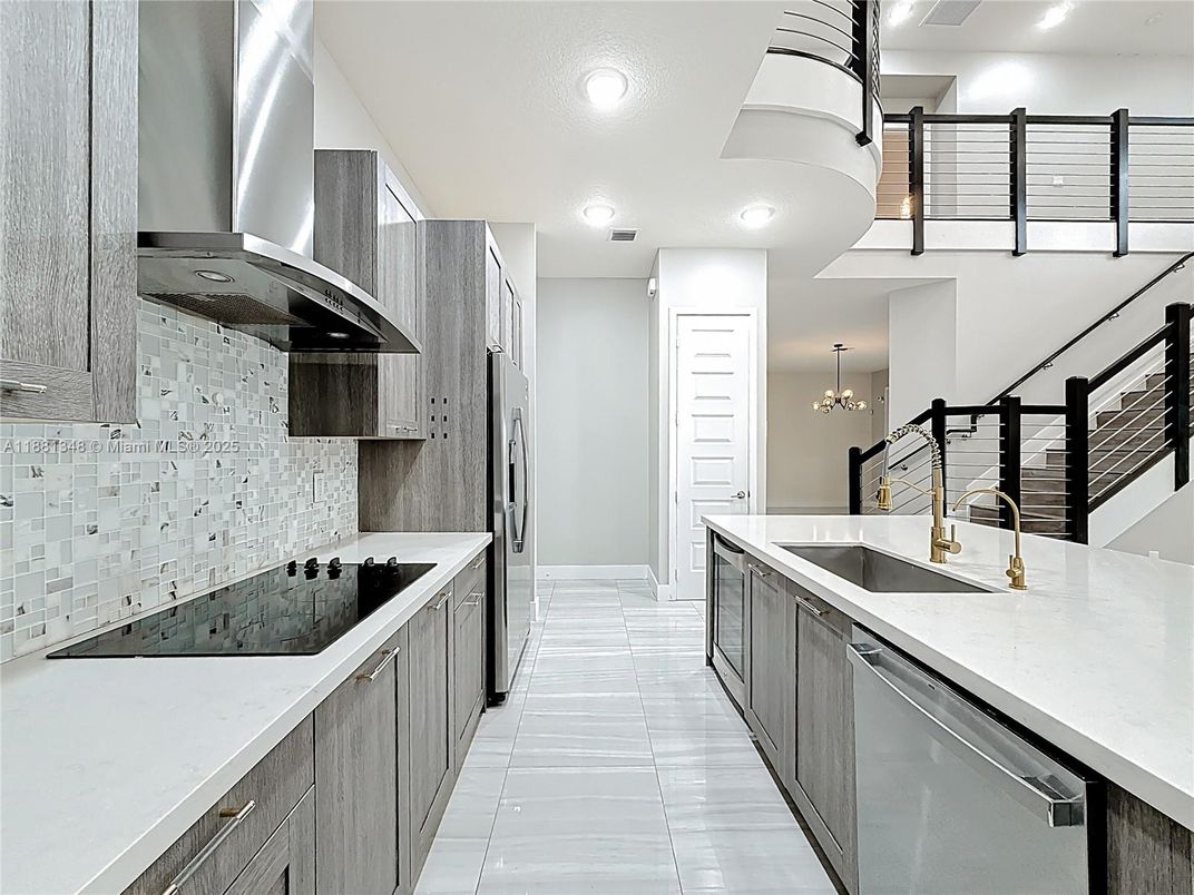 Interior, Kitchen, Recessed Lighting, Stainless Steel Appliances