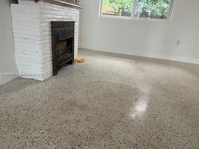 Empty room, Fireplace, Interior, Stone Walls