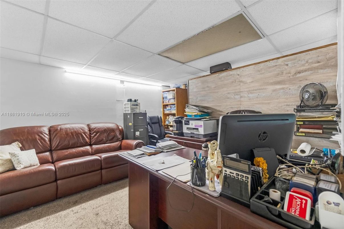 Home Office, Interior, Wooden Walls