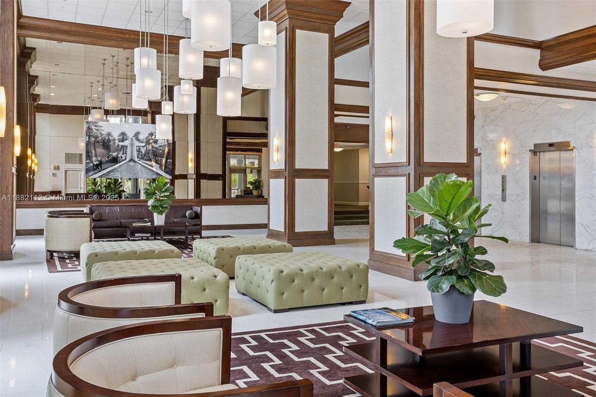 Interior, Living room, Marble Walls, Pendant Lights