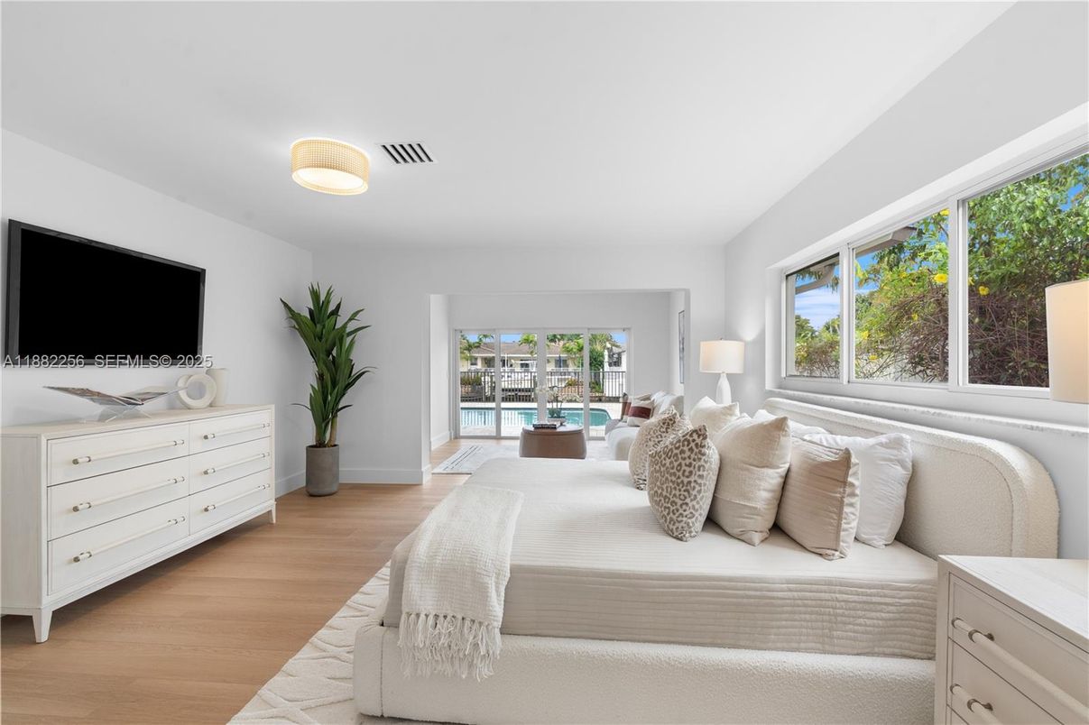 Bedroom, Interior, Wood Texture Flooring