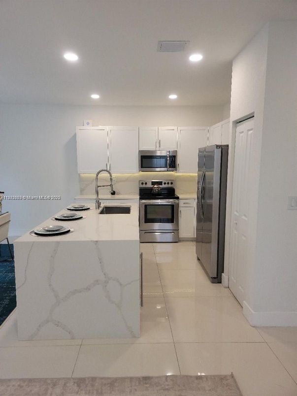 Interior, Kitchen, Recessed Lighting, Stainless Steel Appliances