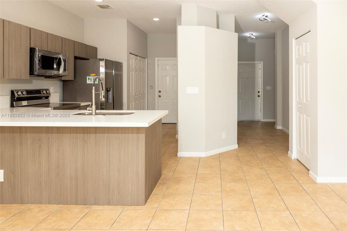 Interior, Kitchen, Recessed Lighting, Stainless Steel Appliances