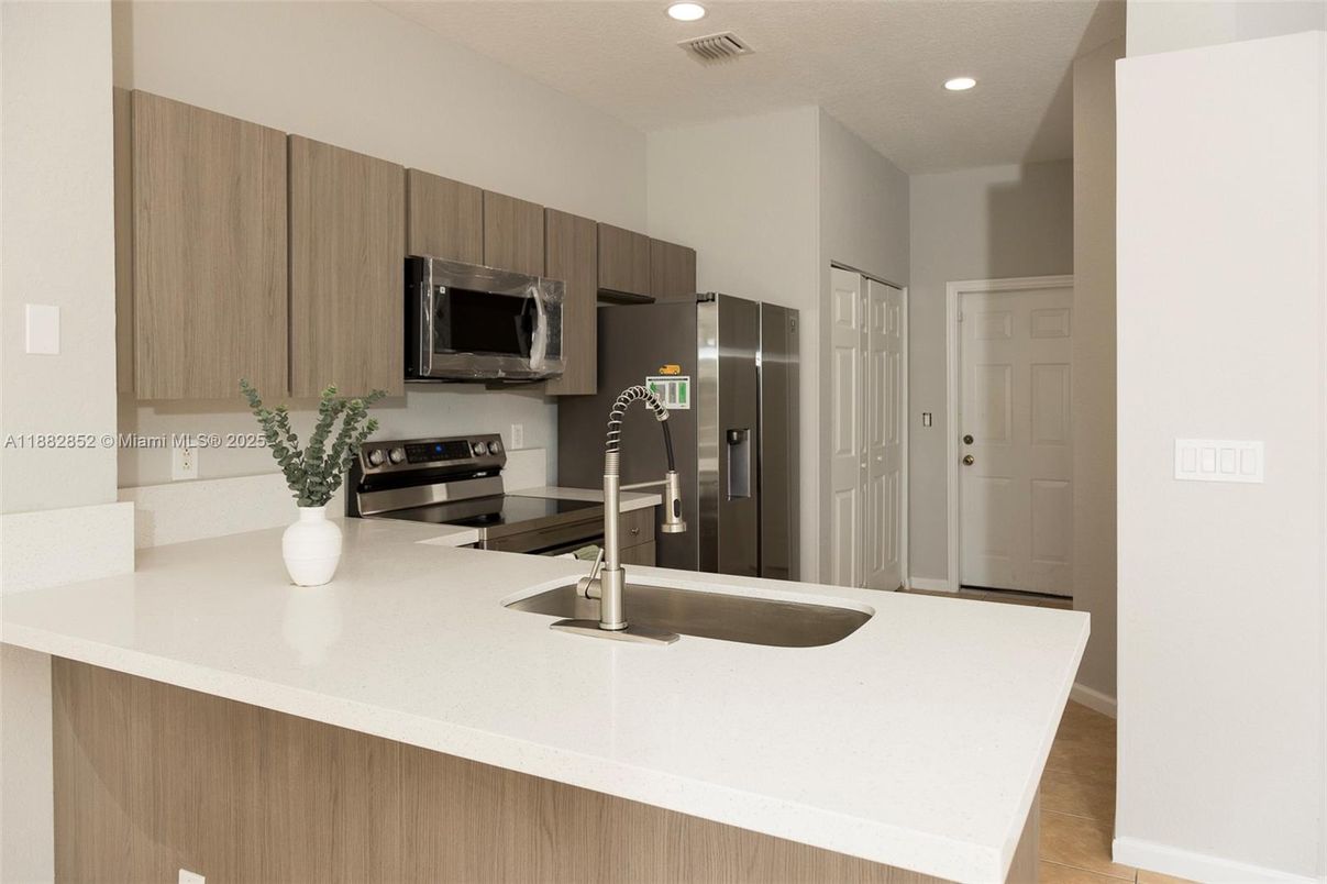 Interior, Kitchen, Recessed Lighting, Stainless Steel Appliances