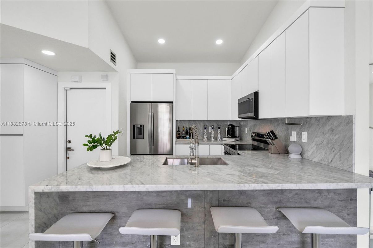 Interior, Kitchen, Recessed Lighting, Stainless Steel Appliances