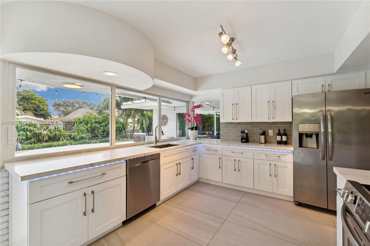 Interior, Kitchen, Recessed Lighting, Stainless Steel Appliances