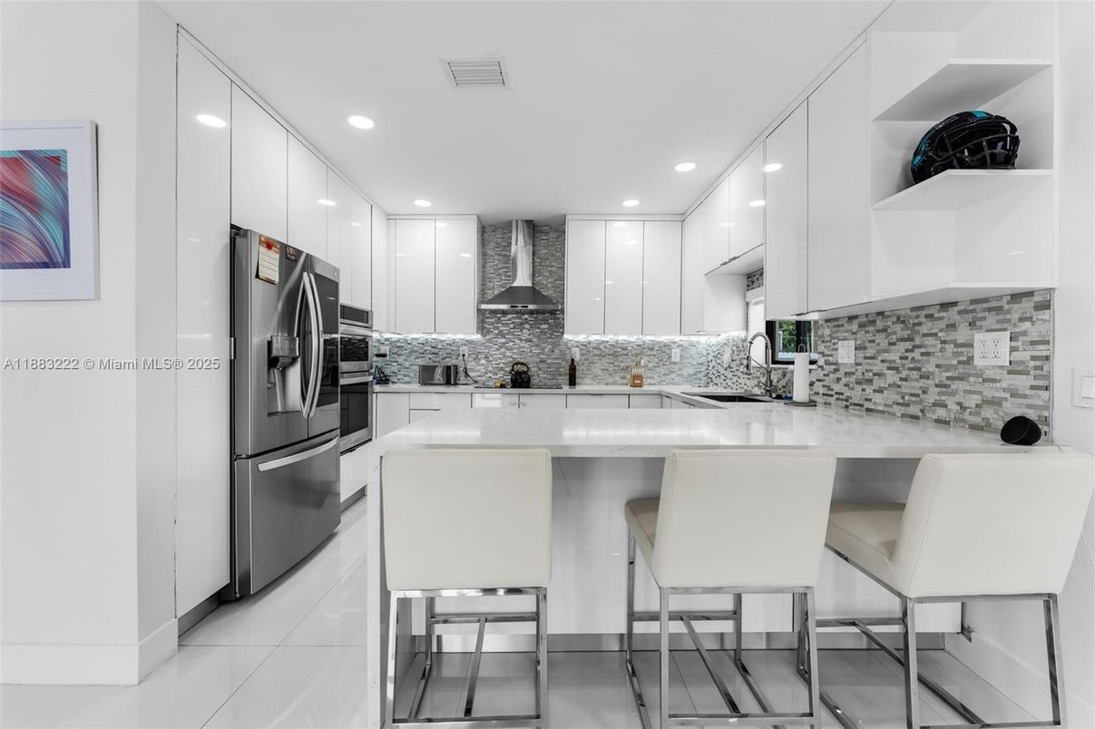 Interior, Kitchen, Recessed Lighting, Stainless Steel Appliances
