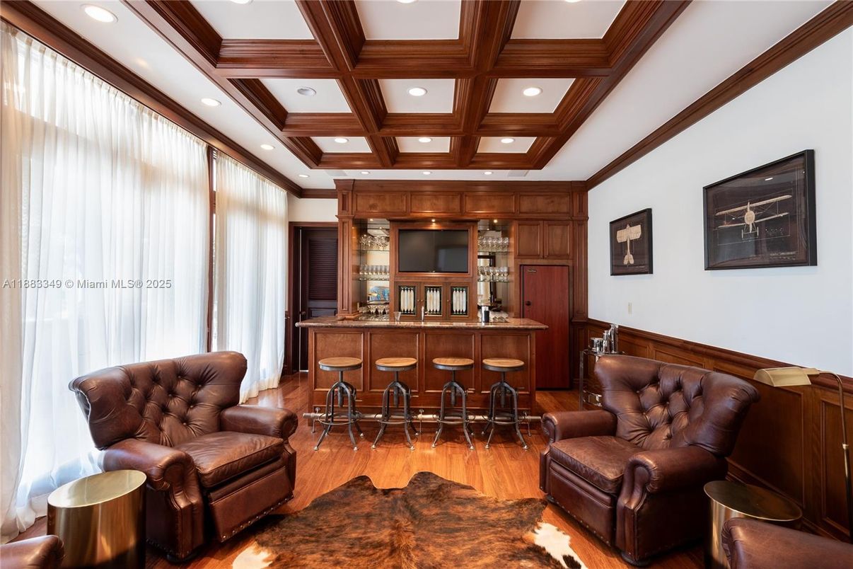 Interior, Recessed Lighting, Wooden Beams, Wood Texture Flooring