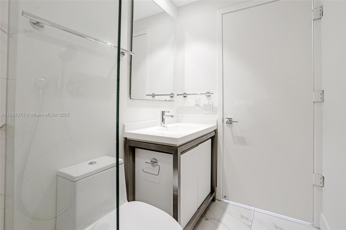 Bathroom, Glass Shower, Interior, Marble