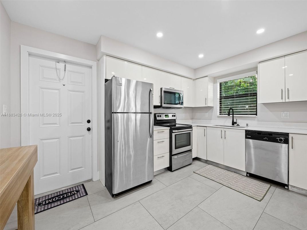 Interior, Kitchen, Recessed Lighting, Stainless Steel Appliances
