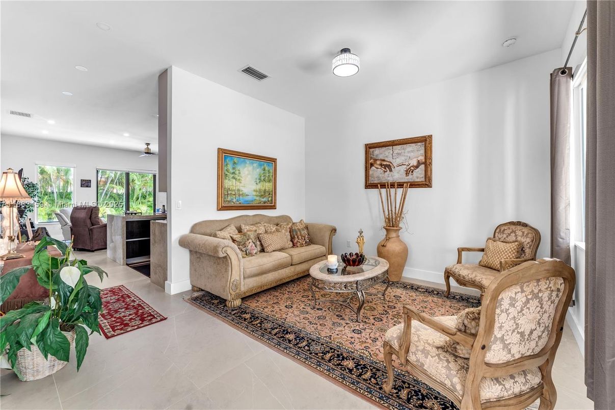 Interior, Living room, Recessed Lighting