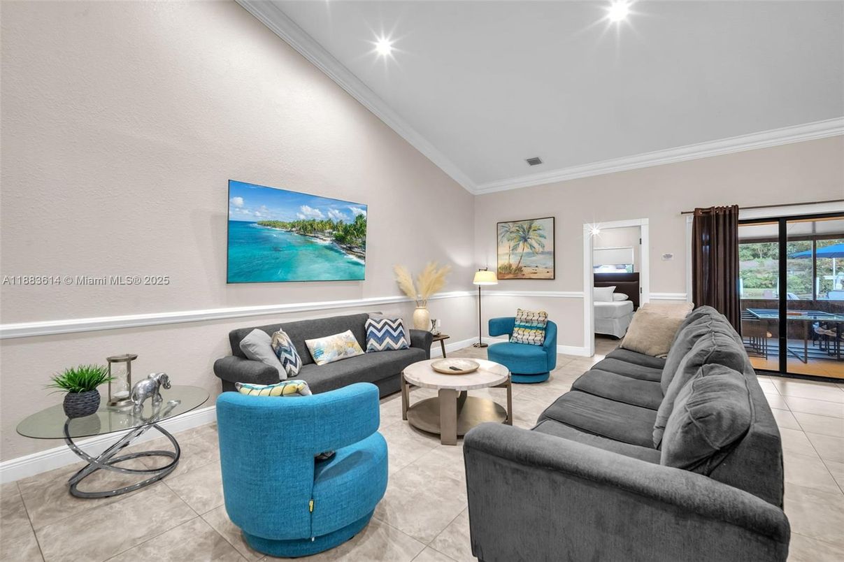 Interior, Living room, Recessed Lighting