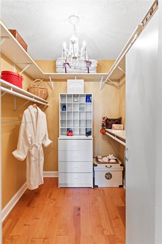 Chandelier, Interior, Walk-in Closets, Wood Texture Flooring