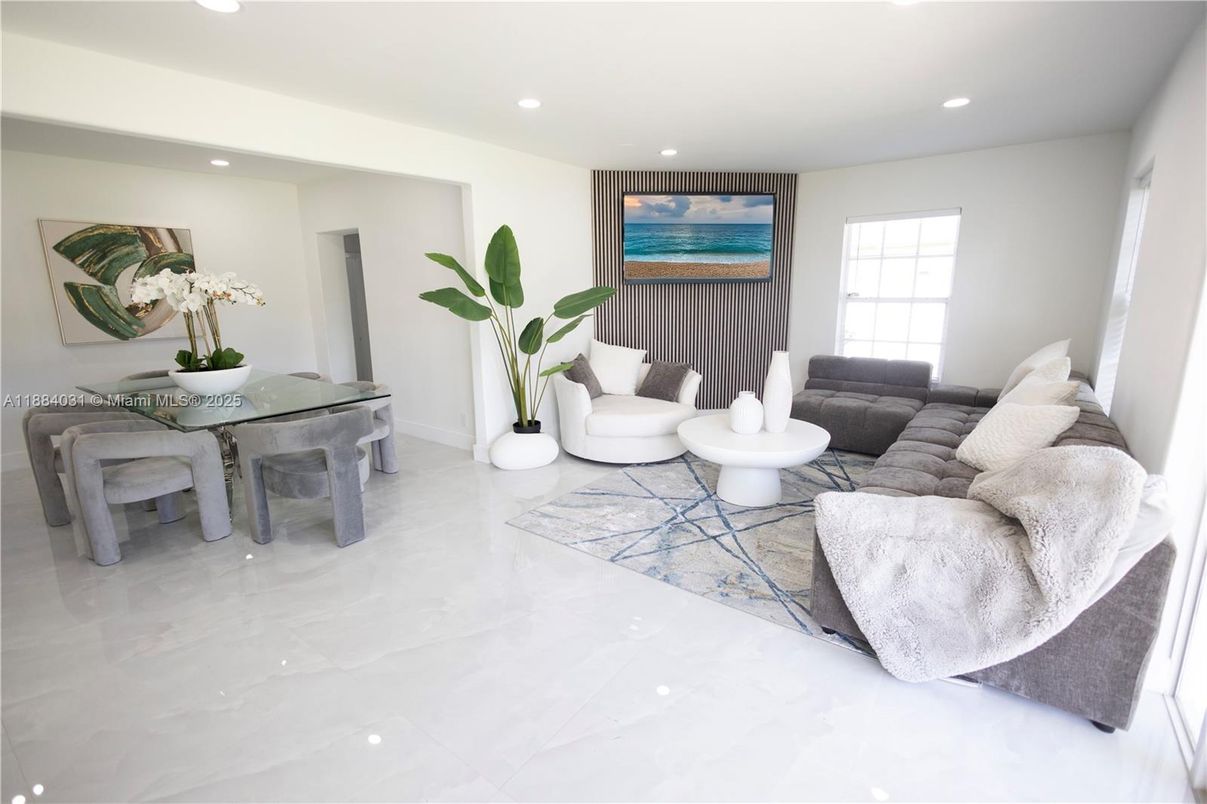 Interior, Living room, Recessed Lighting