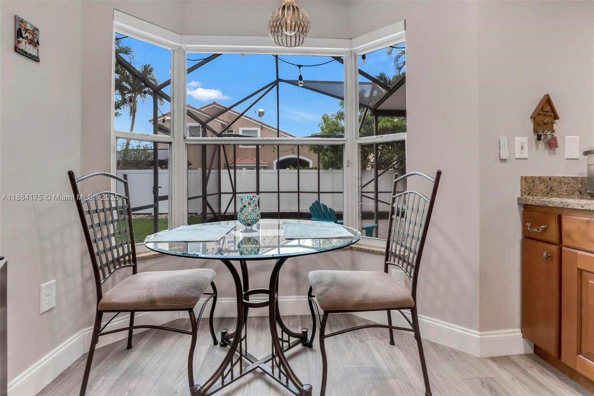 Dining room, Interior, Pendant Lights, Sun Room, Wood Texture Flooring