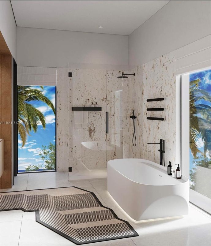 Bathroom, Free Standing Baths, Interior, Recessed Lighting