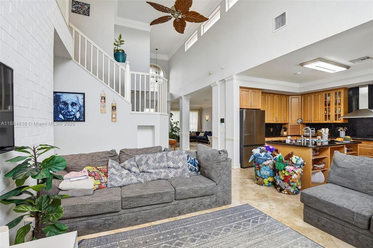 Interior, Kitchen, Living room, Recessed Lighting