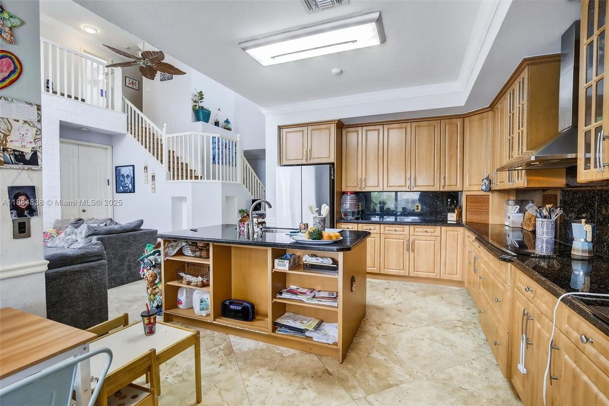 Interior, Kitchen, Living room, Recessed Lighting