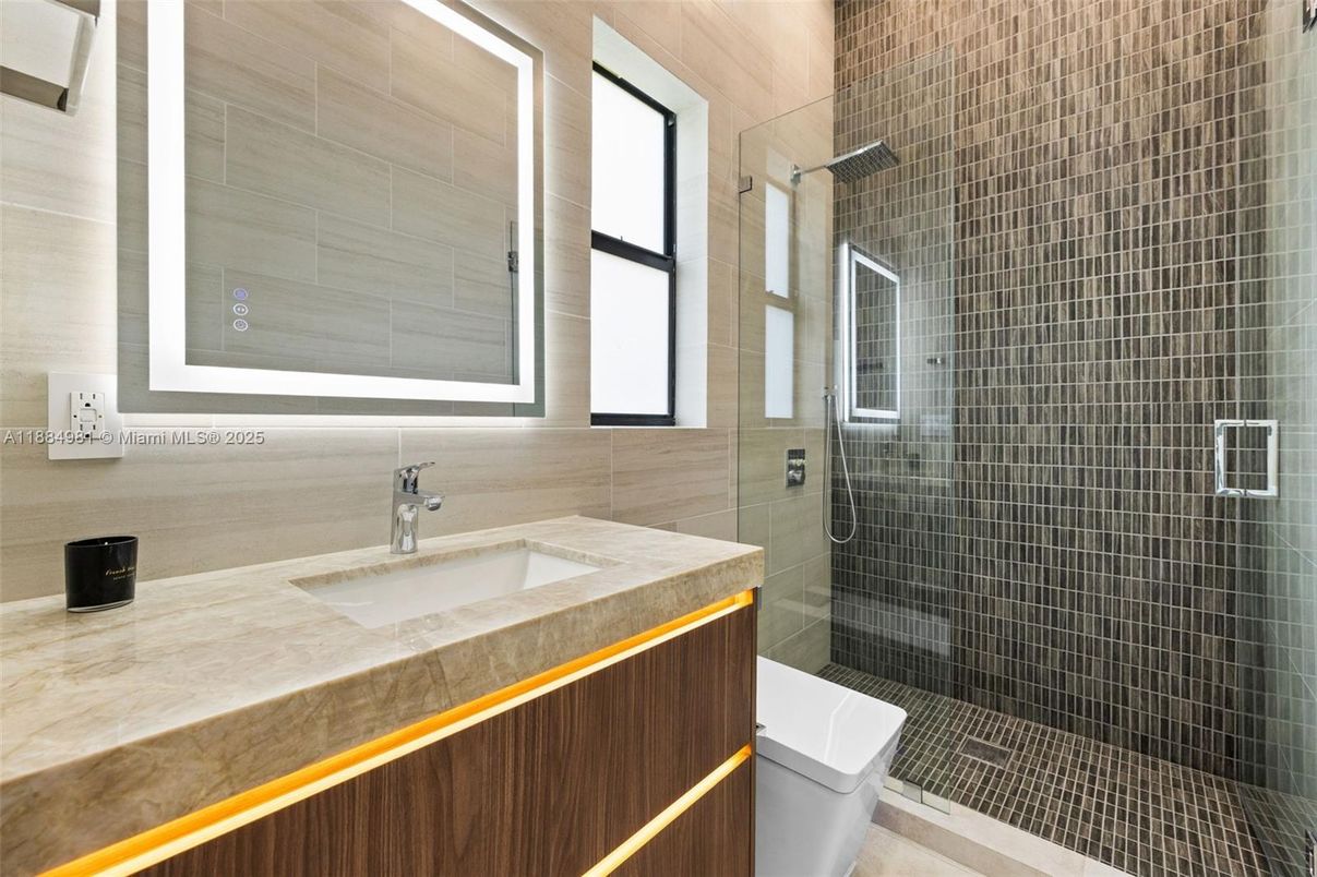 Bathroom, Glass Shower, Interior