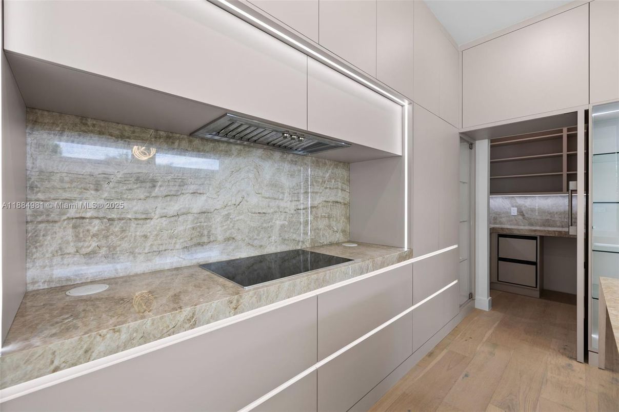 Interior, Kitchen, Wood Texture Flooring